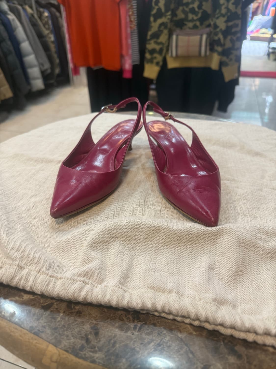 36 1/2 정품 에르메스 바이올렛핑크 슬링백 팝니다 상품이미지2