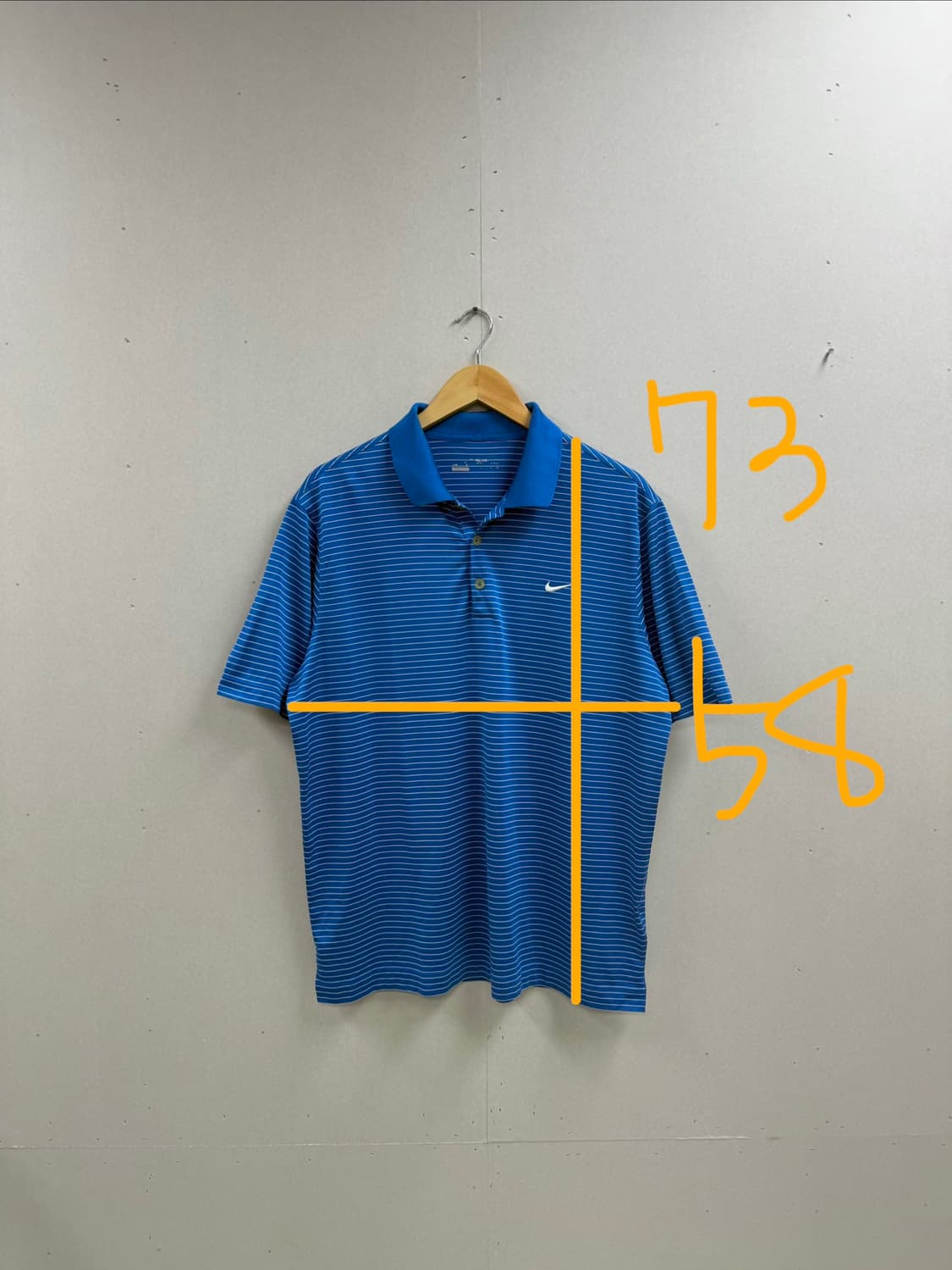 남성 XXL 110 /  나이키 블루 반팔 카라티 상품이미지2