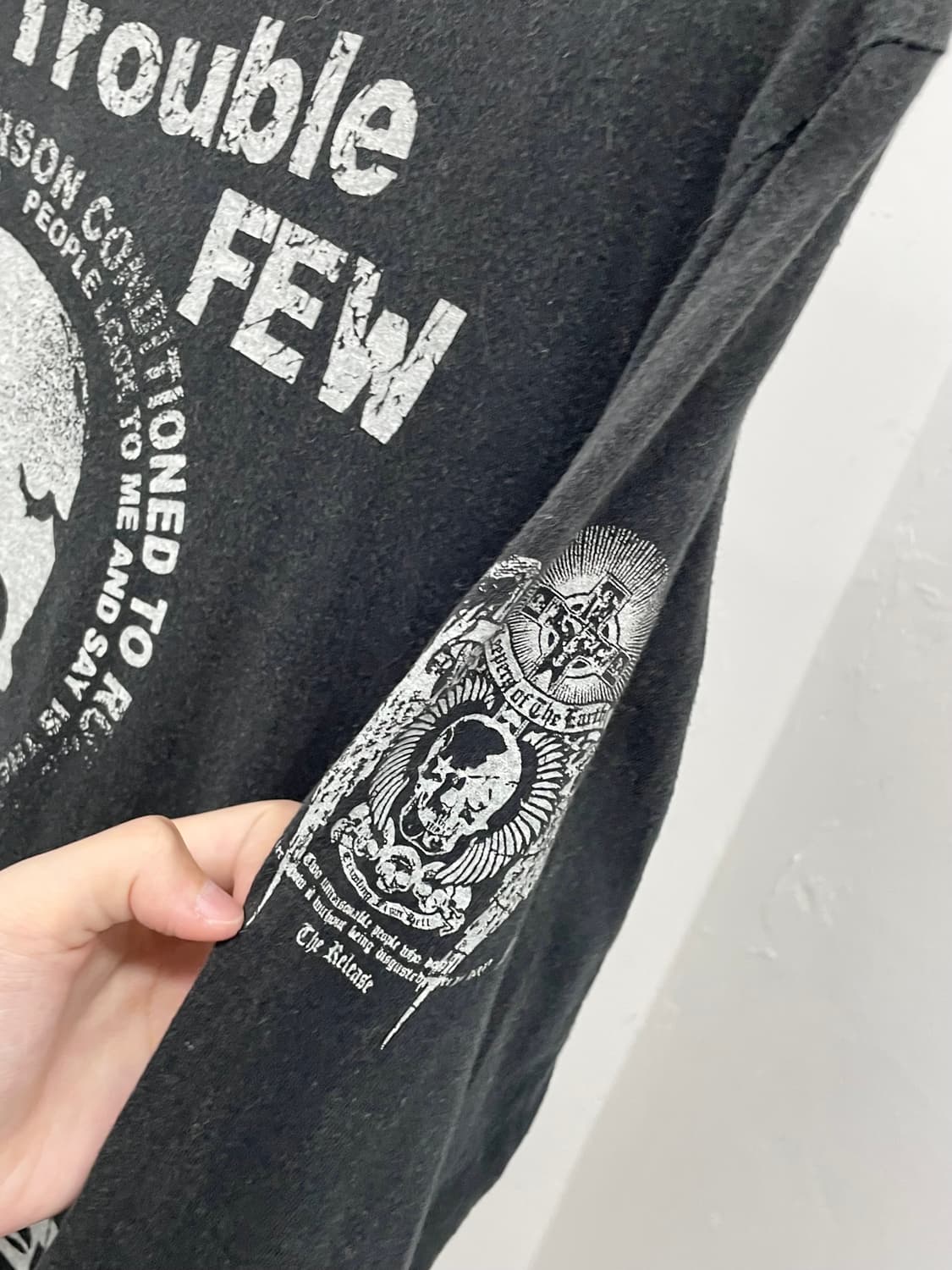 펑크 프린팅 레이어드 슬리브 상품이미지8