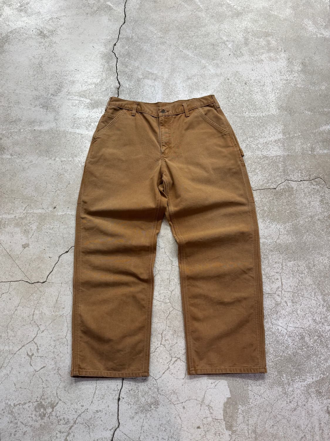 칼하트 B11 BRN 싱글니 워크팬츠 상품이미지2