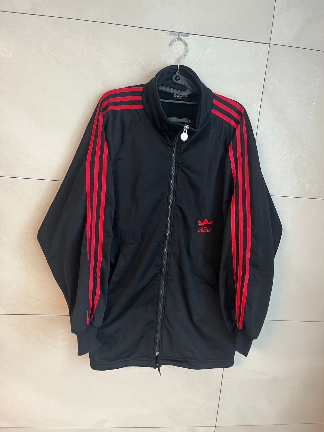 90s 아디다스 파이어버드 검,빨 대장 져지 (L size) 상품이미지3