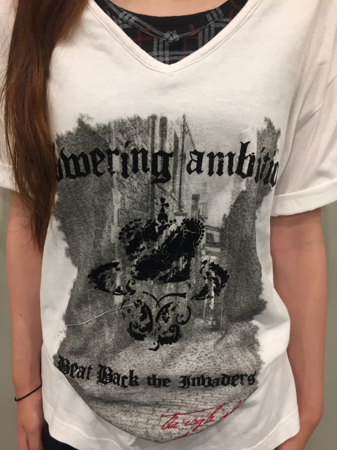 Mindgame Gothic Print White T-Shirt 상품이미지4