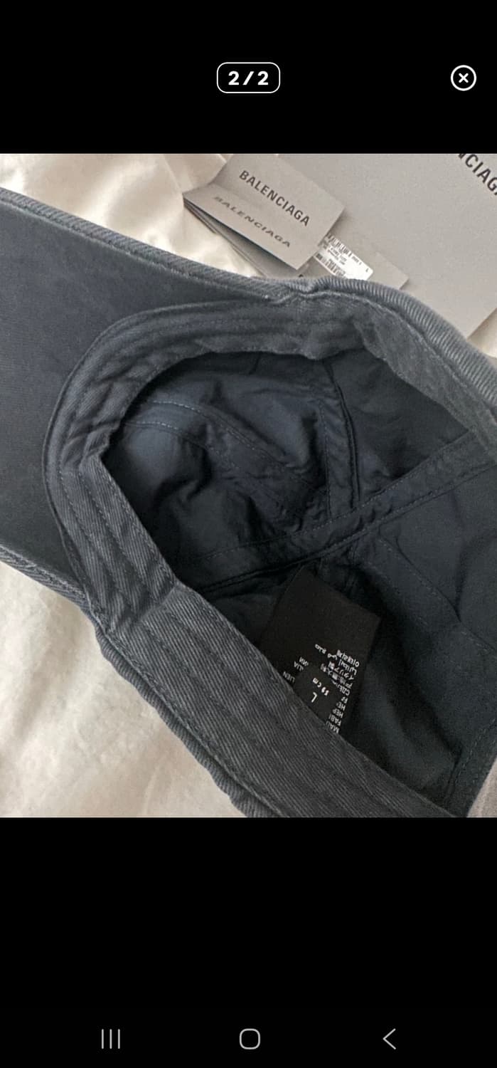 발렌시아가 스프레이드 페인팅볼캡 상품이미지2