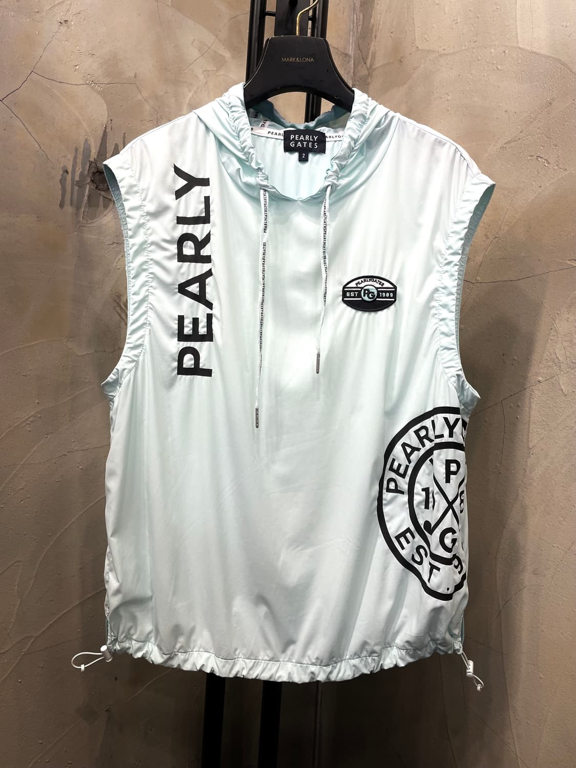 PEARLY GATES 여성 골프복 민소매 후드 바람막이  2 상품이미지1