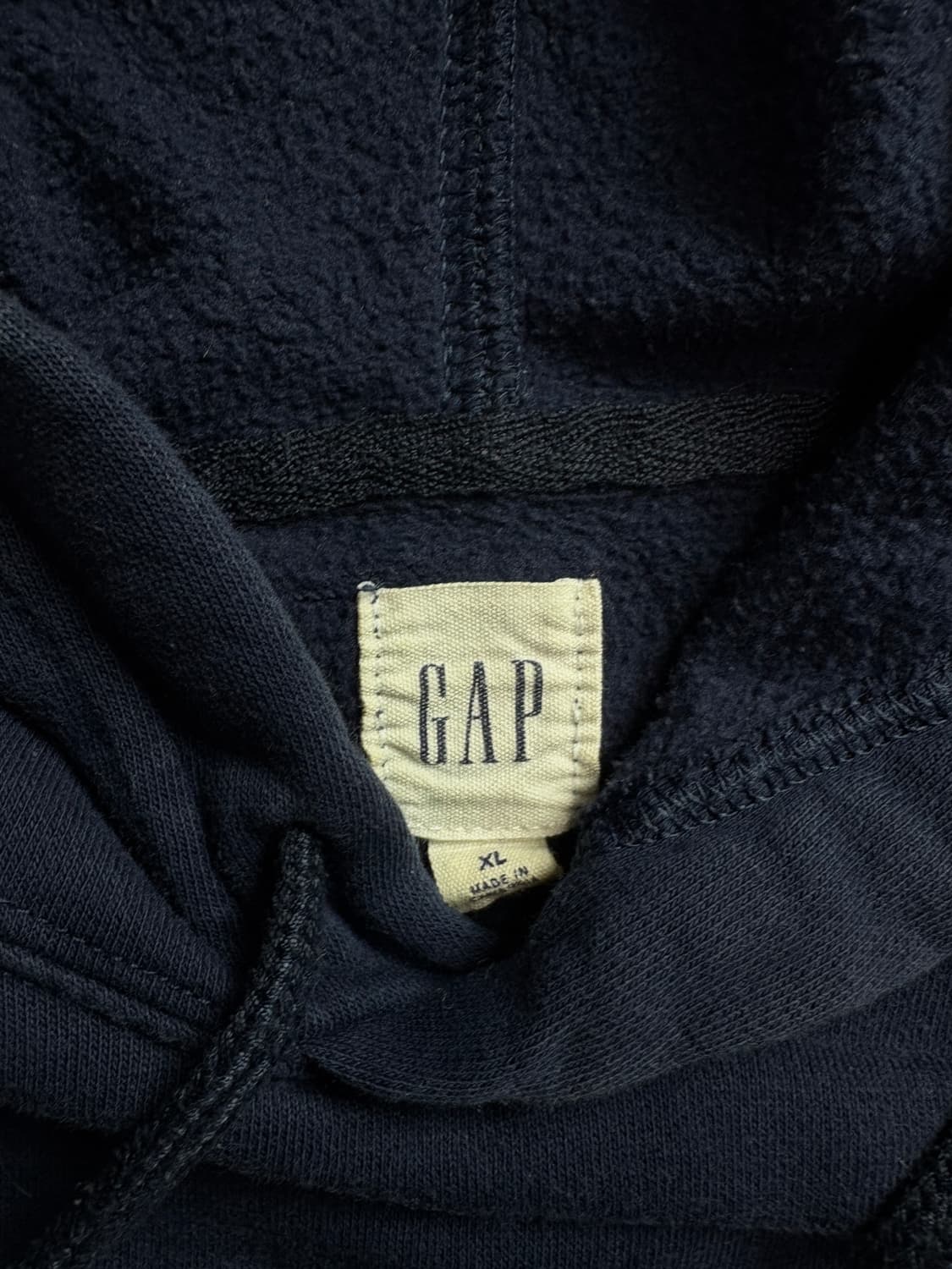 갭 빅로고 미니멀 박시핏 후디 네이비 1681 상품이미지3