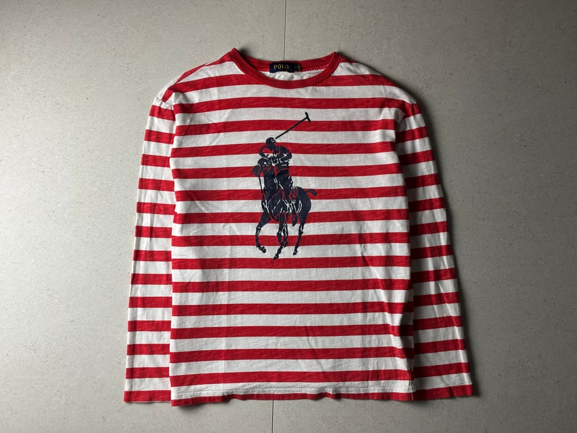 폴로 스트라이프 긴팔 롱슬리브 상품이미지1