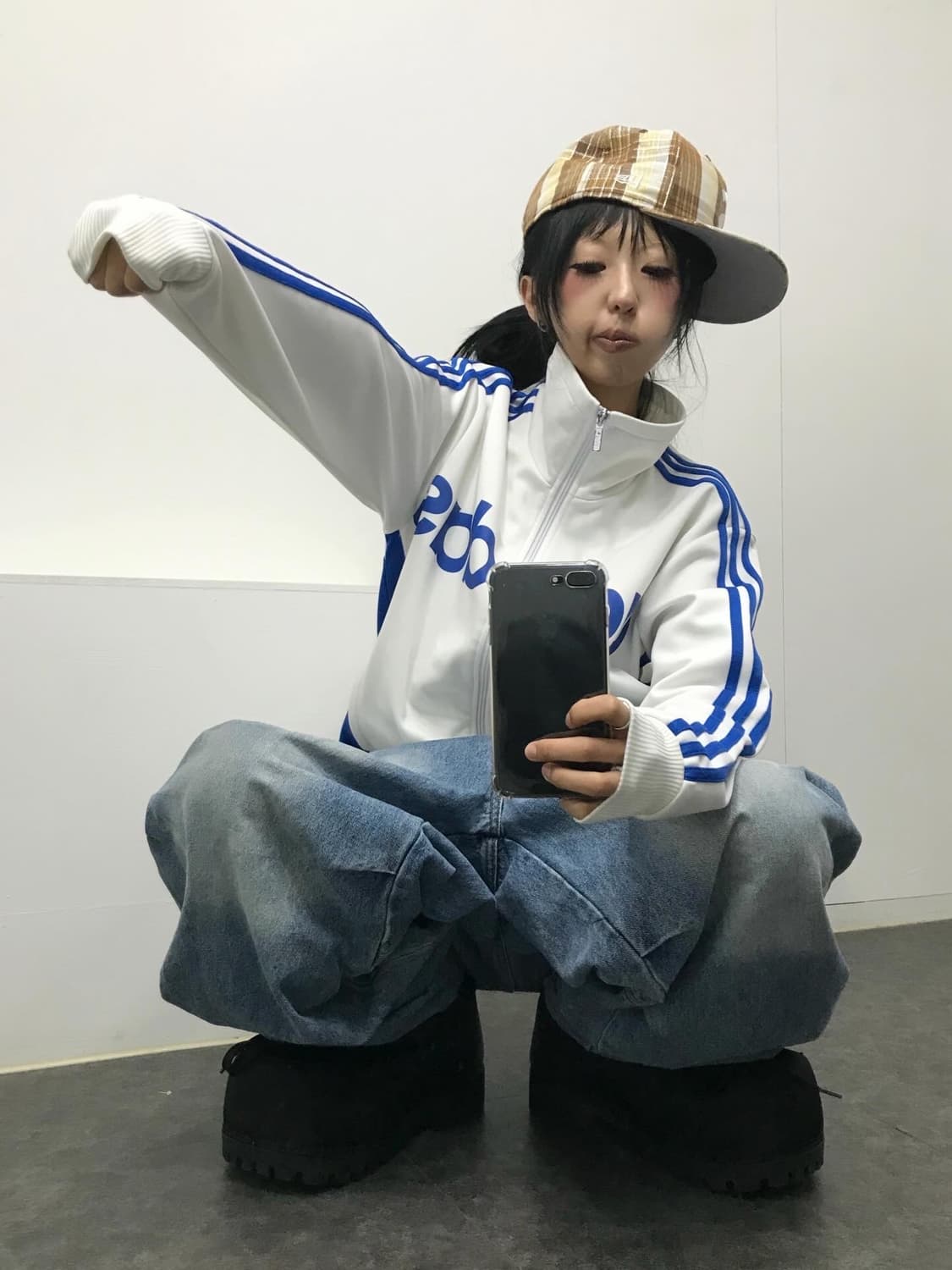 아디다스 로고 흰/파 져지 ( 레어 )  상품이미지4