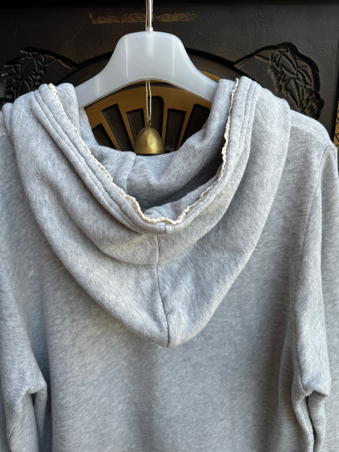 en face lace hoody zipup 상품이미지7