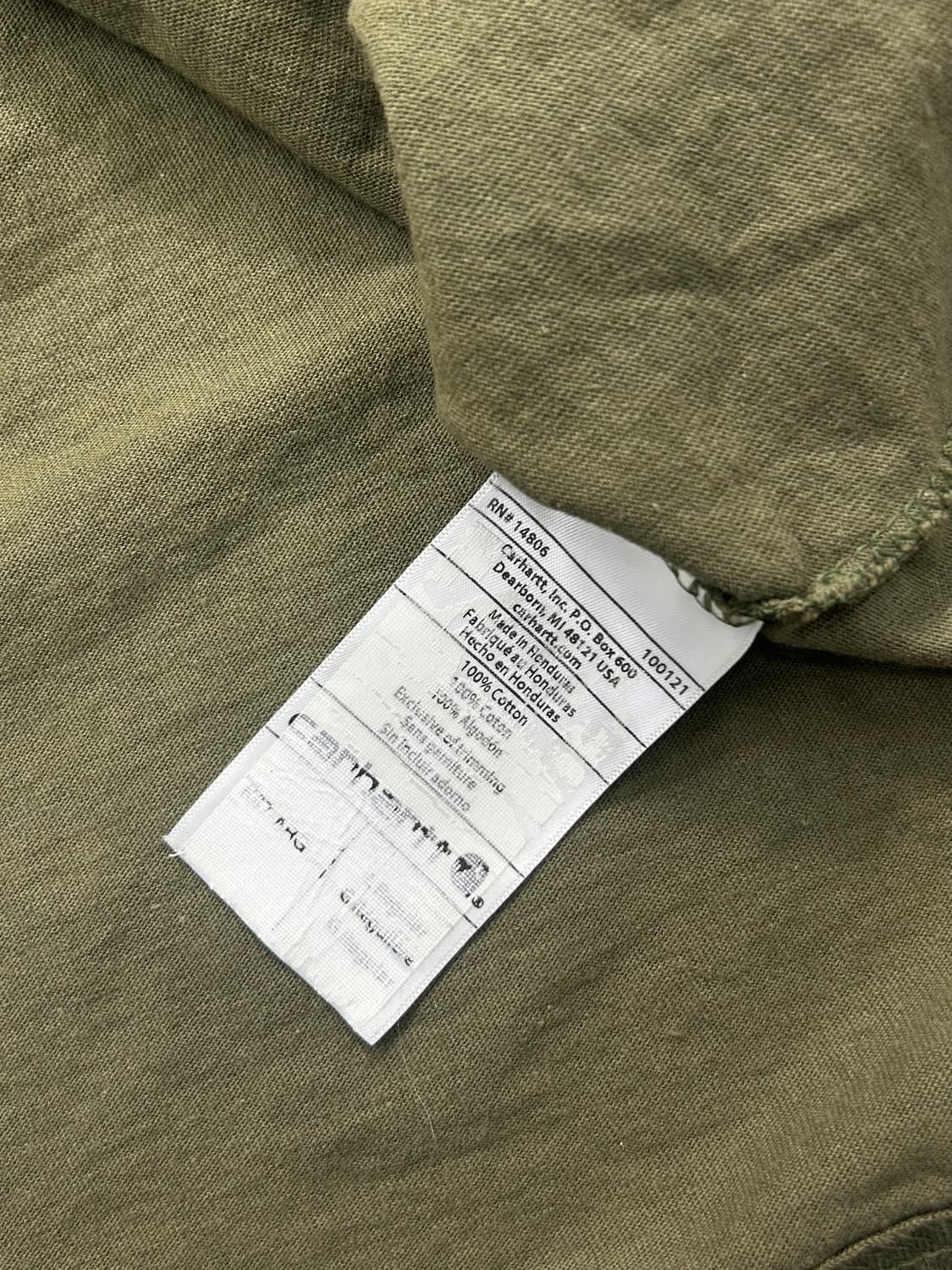 칼하트 카키 포켓 반팔티 L 상품이미지8