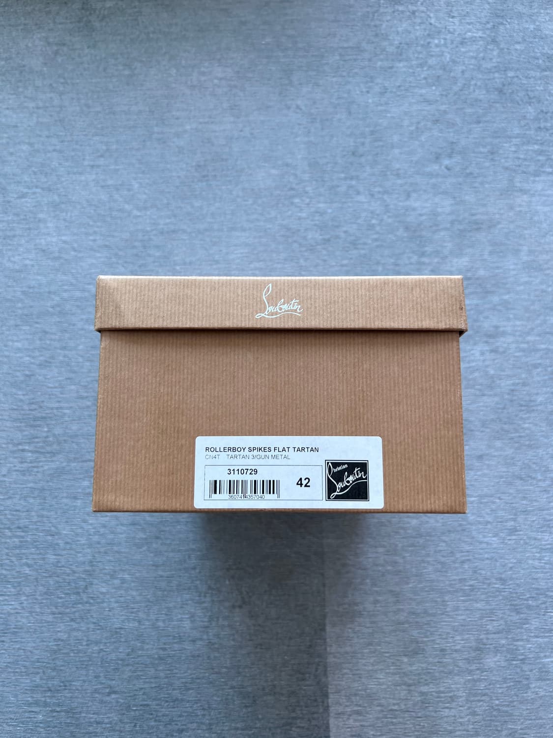[42] 새상품 크리스찬루부탱 타탄체크 롤러보이 상품이미지3