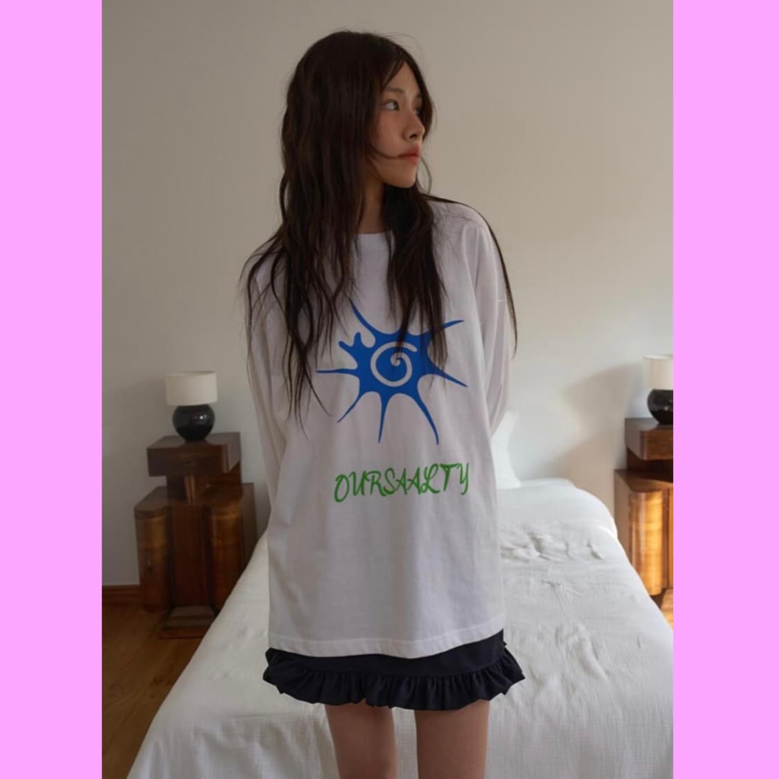 아우어솔티 스커트 Rosemoss mini skirt darknavy 상품이미지2