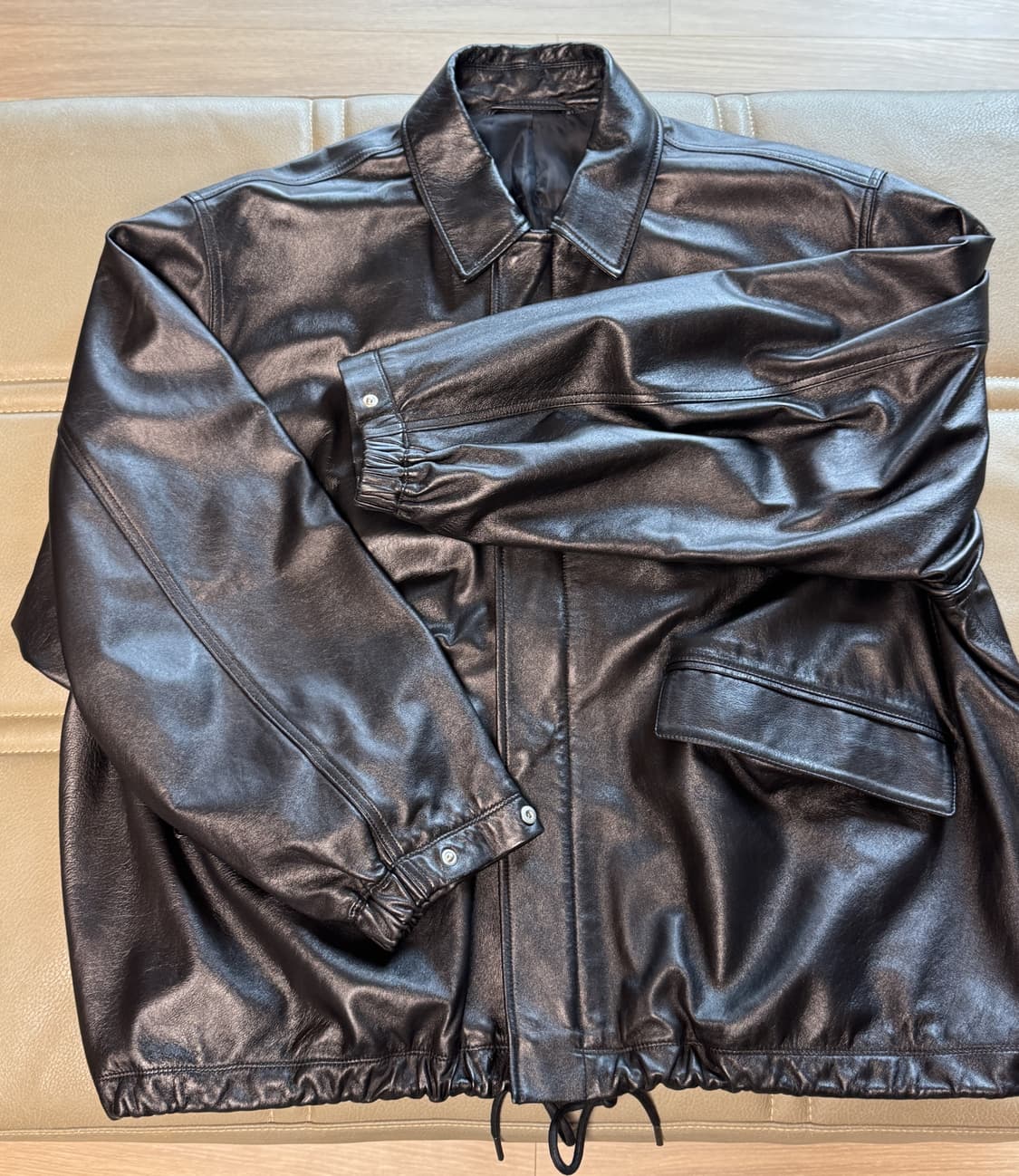 브라운야드 레더 필드 자켓 상품이미지2