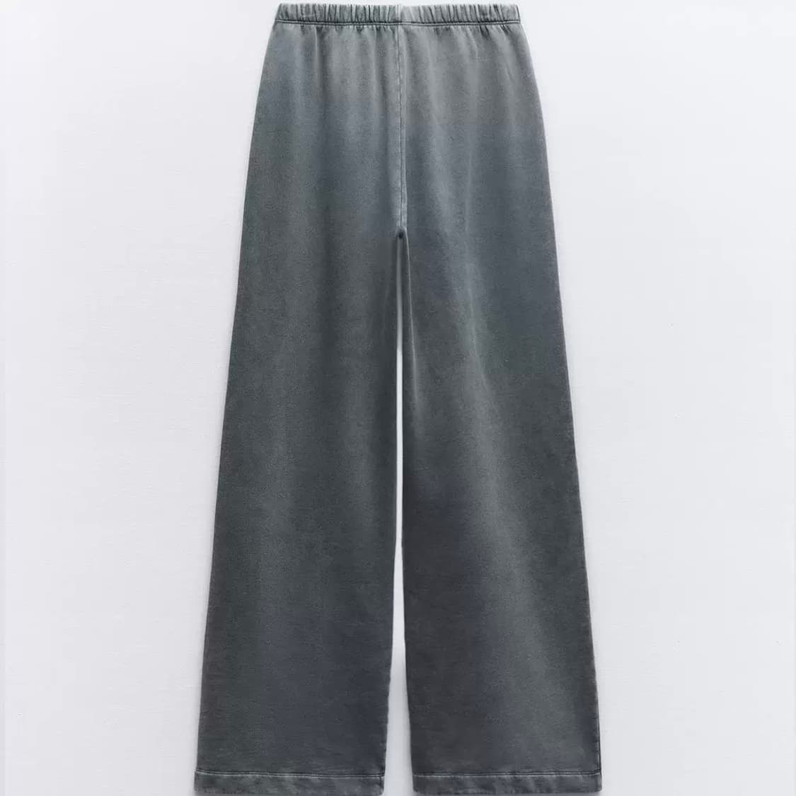 zara 자라 디스트로이드 워시드 플러시 팬츠 그레이 상품이미지6