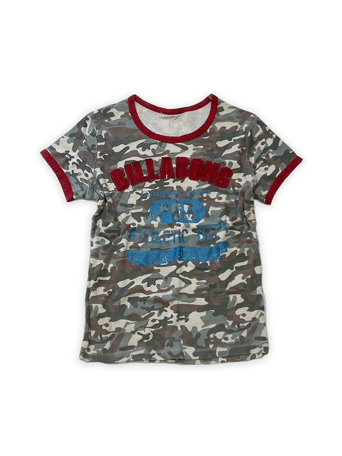 Military patch work ringer tee 상품이미지1