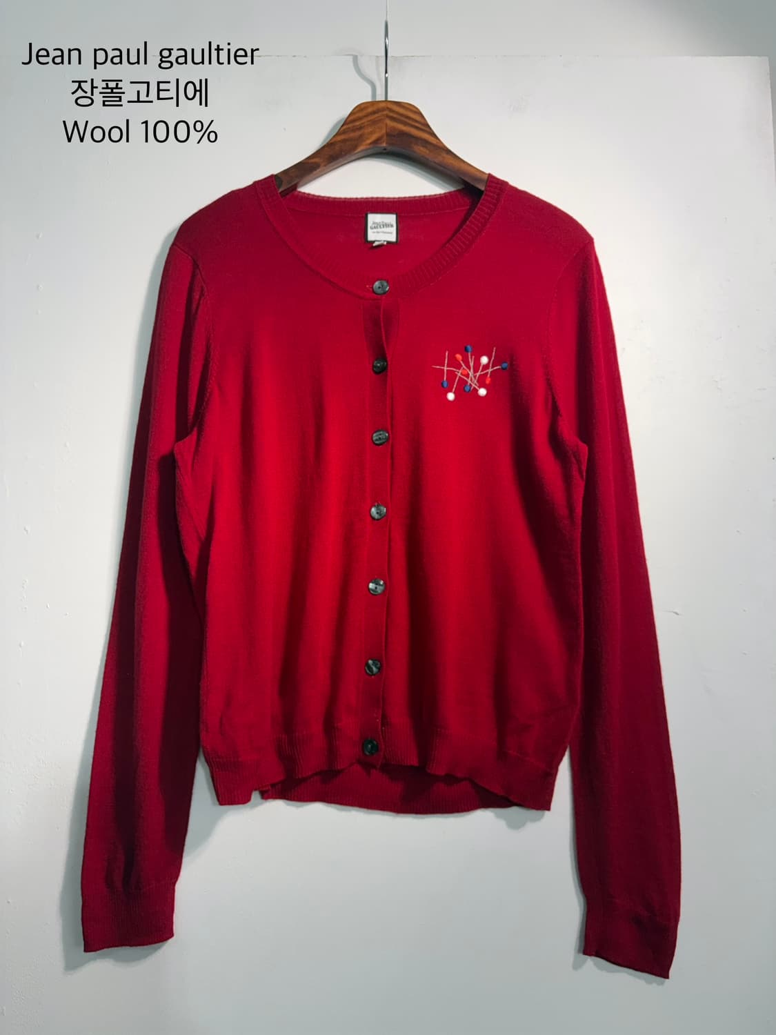  Jean Paul Gaultier 장폴고티에 울 100% 니트 가디건 상품이미지3