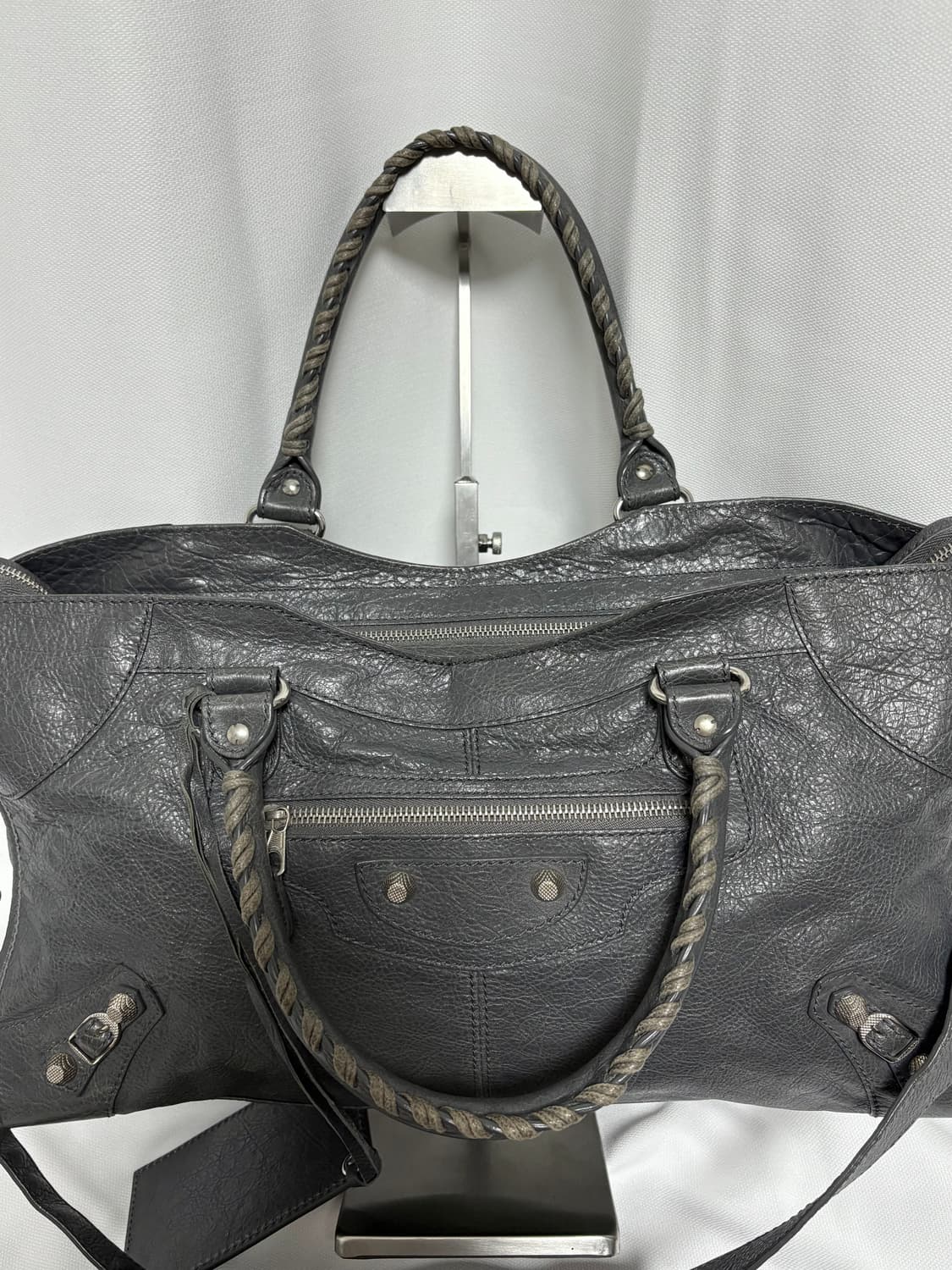 발렌시아가 파트타임 모터백 그레이 상품이미지4