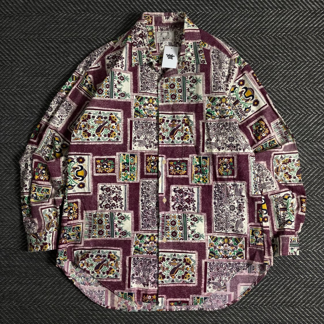 일본 빈티지 패턴 디테일셔츠o 3451 상품이미지1