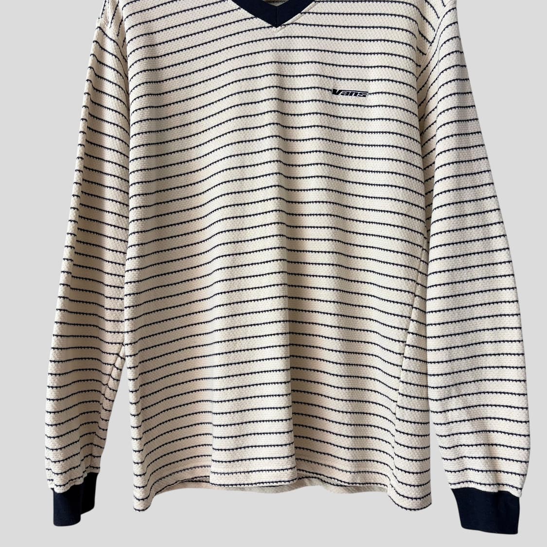 (M)빈티지 Vans 반스 스트라이프 긴팔티셔츠 상품이미지5