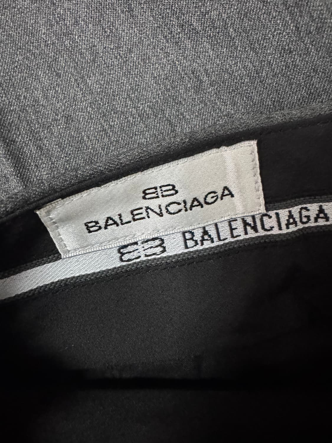 정품 발렌시아가 울 슬랙스 바지 88 그레이 상품이미지5