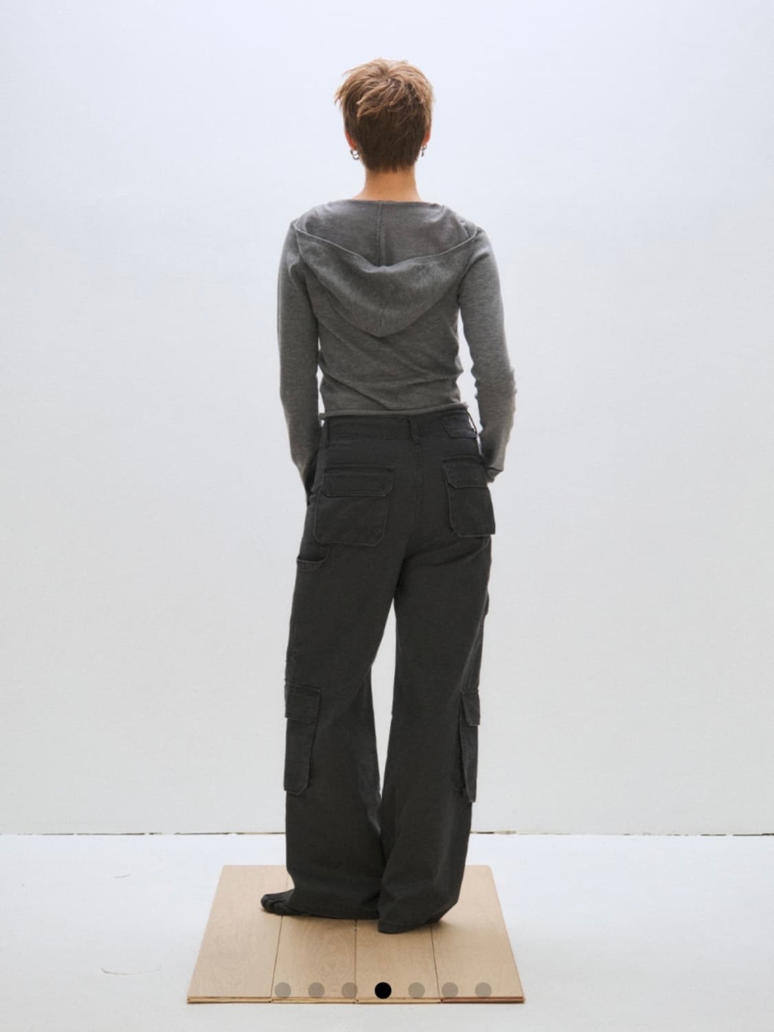 plzproject open hood knit 상품이미지3