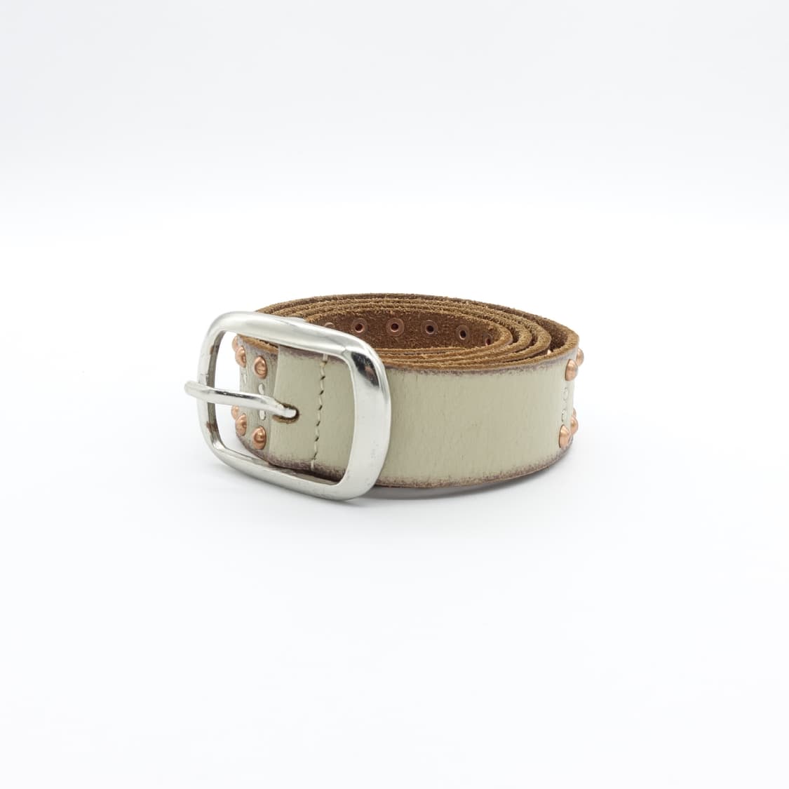 ZADIG&VOLTAIRE 쟈딕앤볼테르 아이보리 베이지 비즈 스터드 벨트 상품이미지3