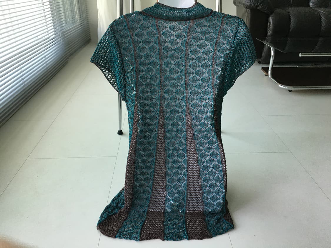 two-tone crochet sheer dress 상품이미지5