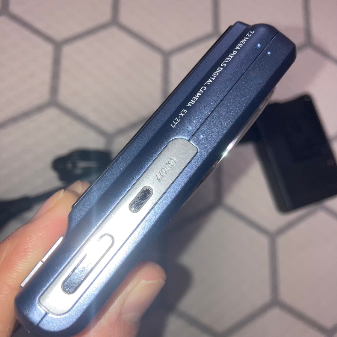 카시오 엑슬림 EX-Z77 파스텔 블루 빈티지 디카 상품이미지3