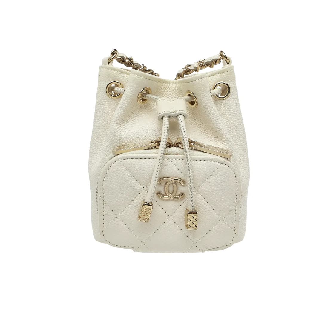 [S급] 샤넬 캐비어 어피니티 금장 체인 미니 버킷백 판매합니다!!! 상품이미지2