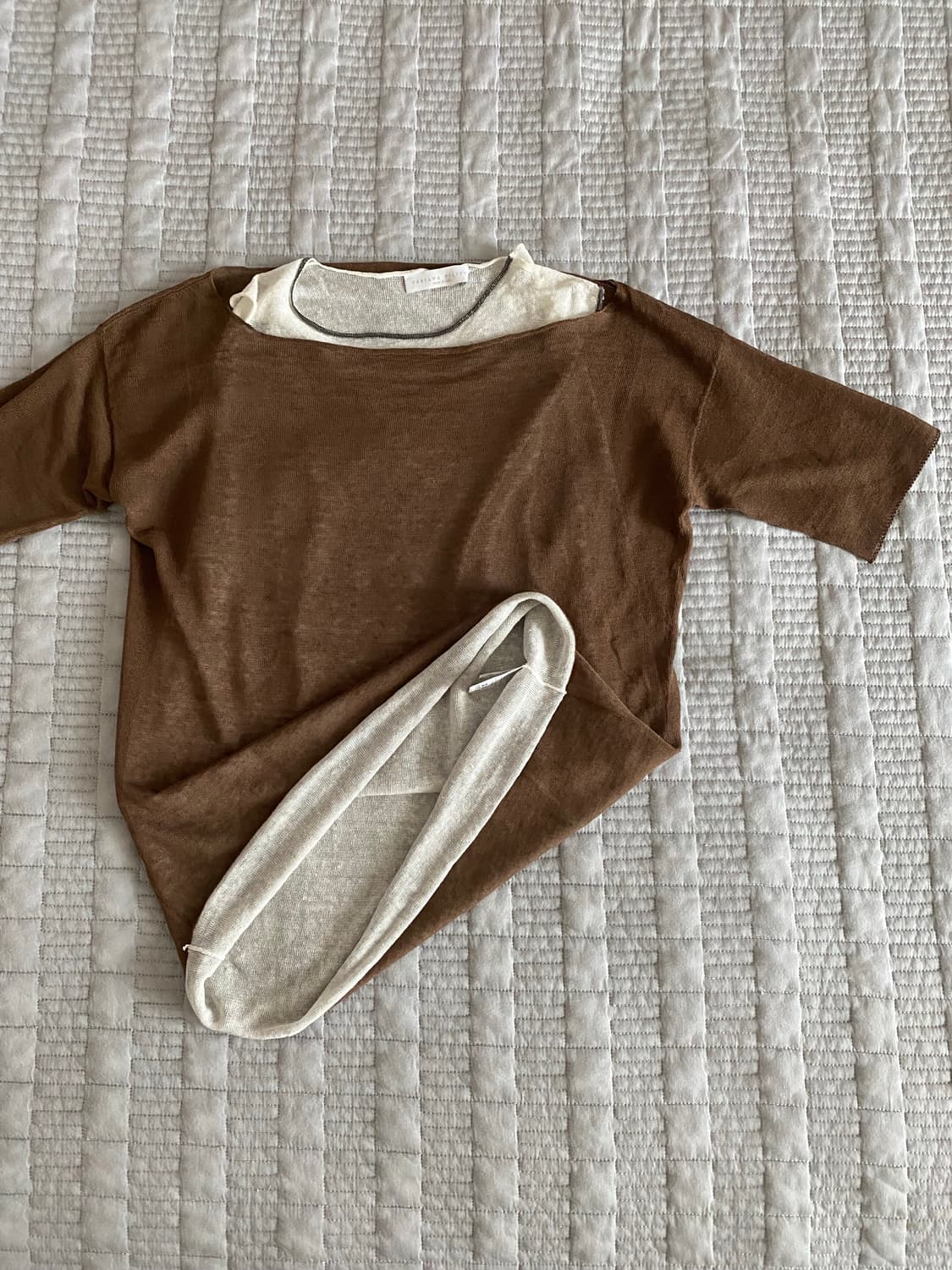 파비아나필립피 레이어드 스타일 니트(XS,미착용) 상품이미지6