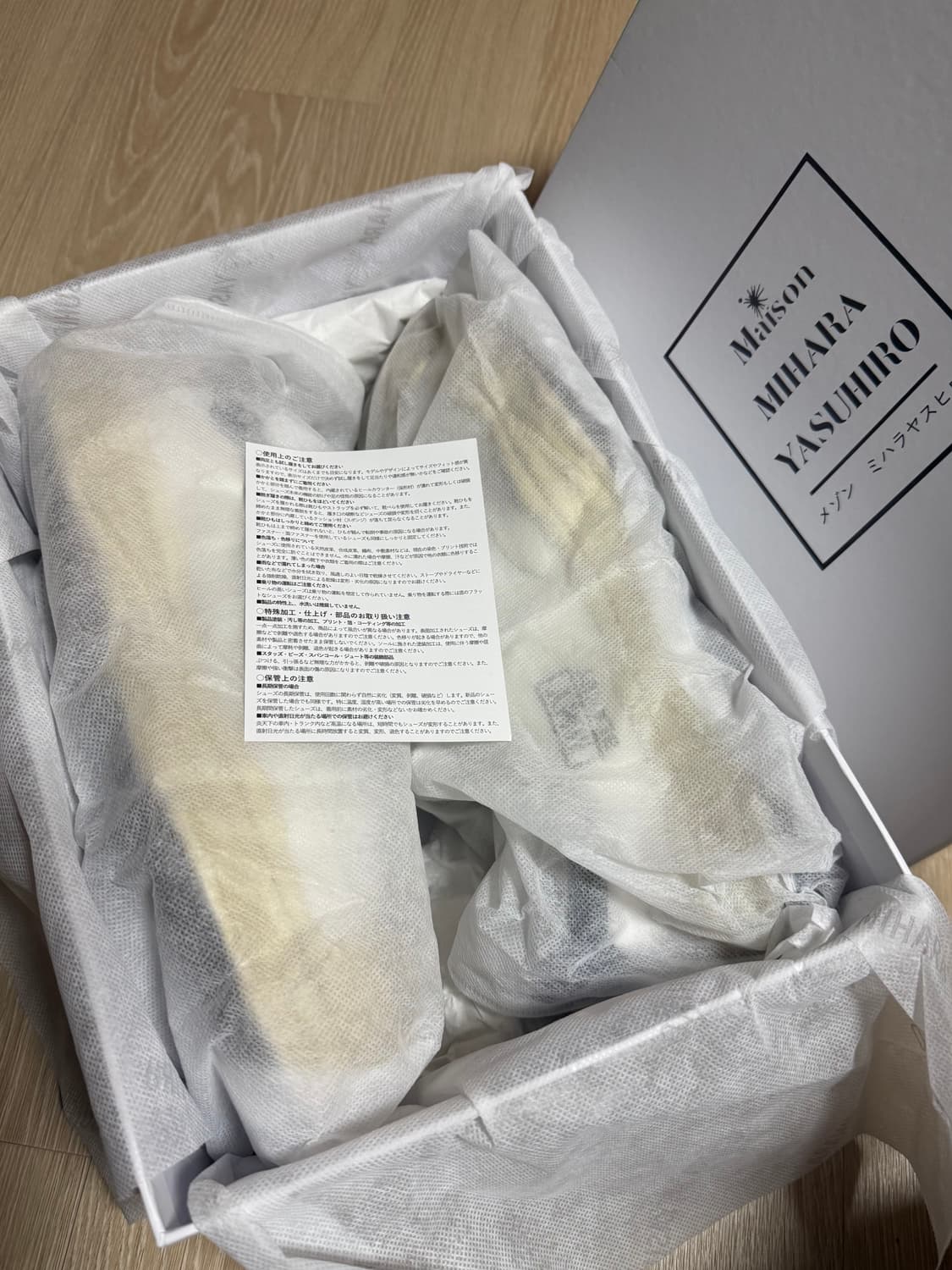 메종 미하라 야스히로 블레이키 OG 다이드 캔버스 로우탑 스니커즈 화이트 상품이미지2