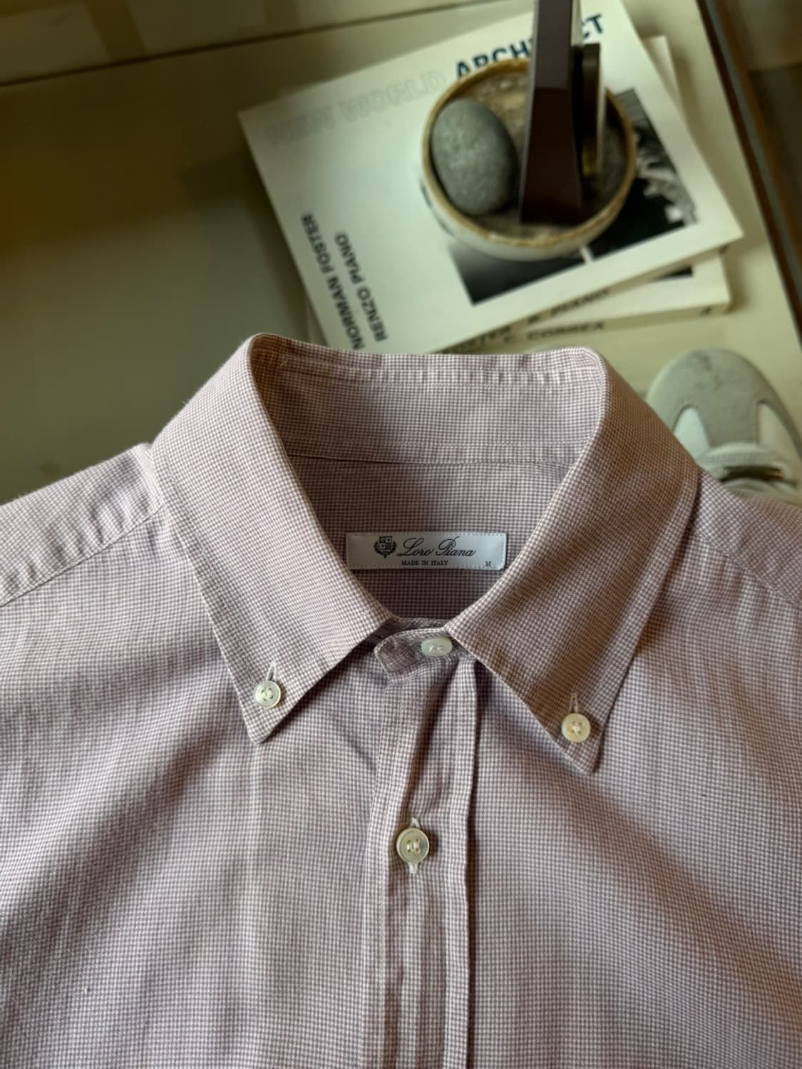 로로피아나 버튼다운 셔츠 100 상품이미지8