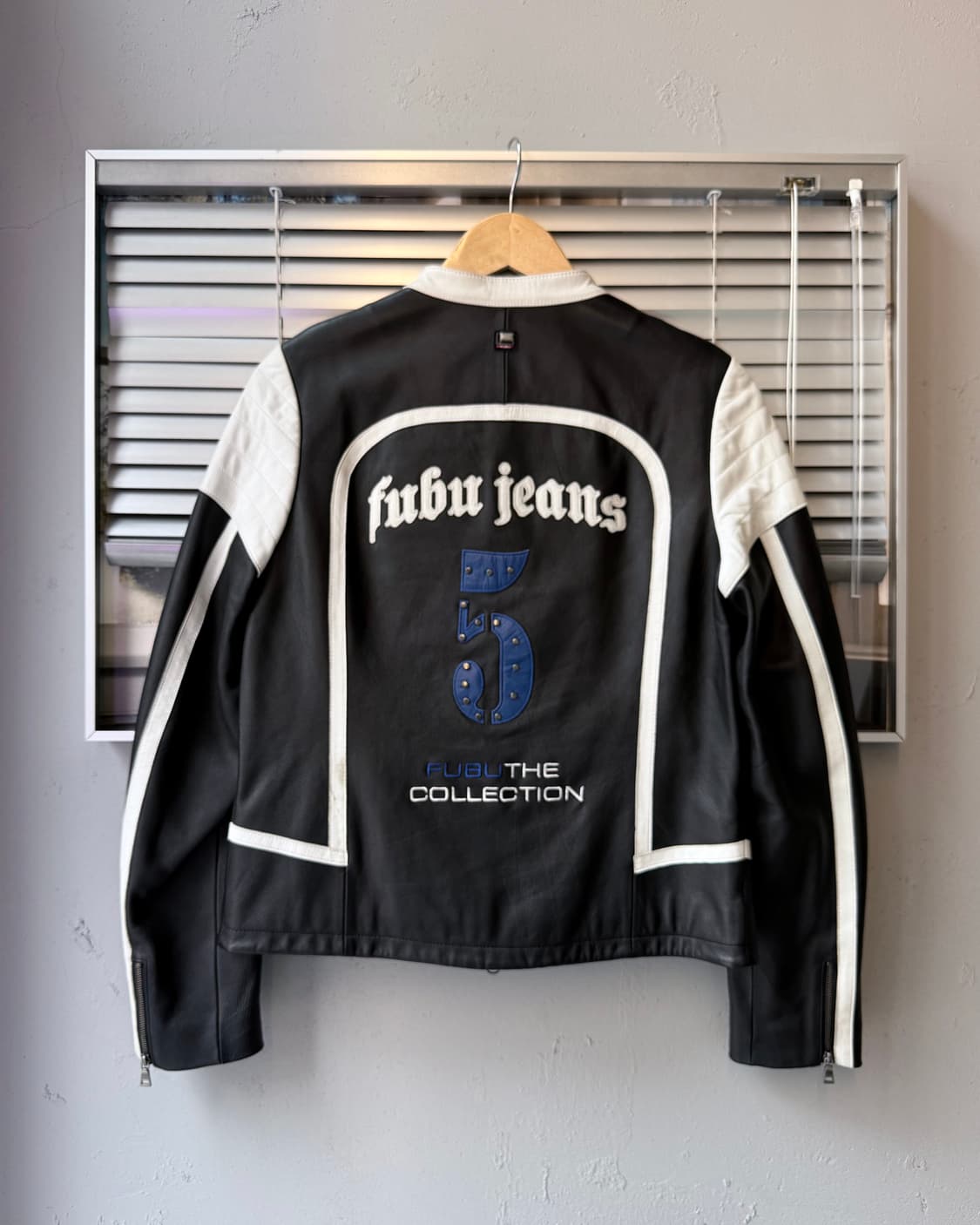 FUBU platinum lambskin racing jacket 상품이미지4