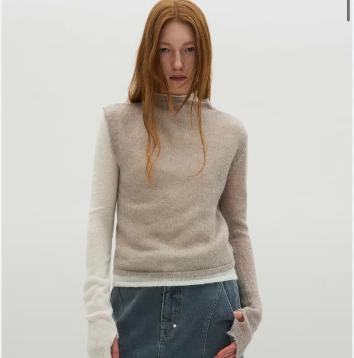 파르티멘토우먼 레이어드 니트 상품이미지1