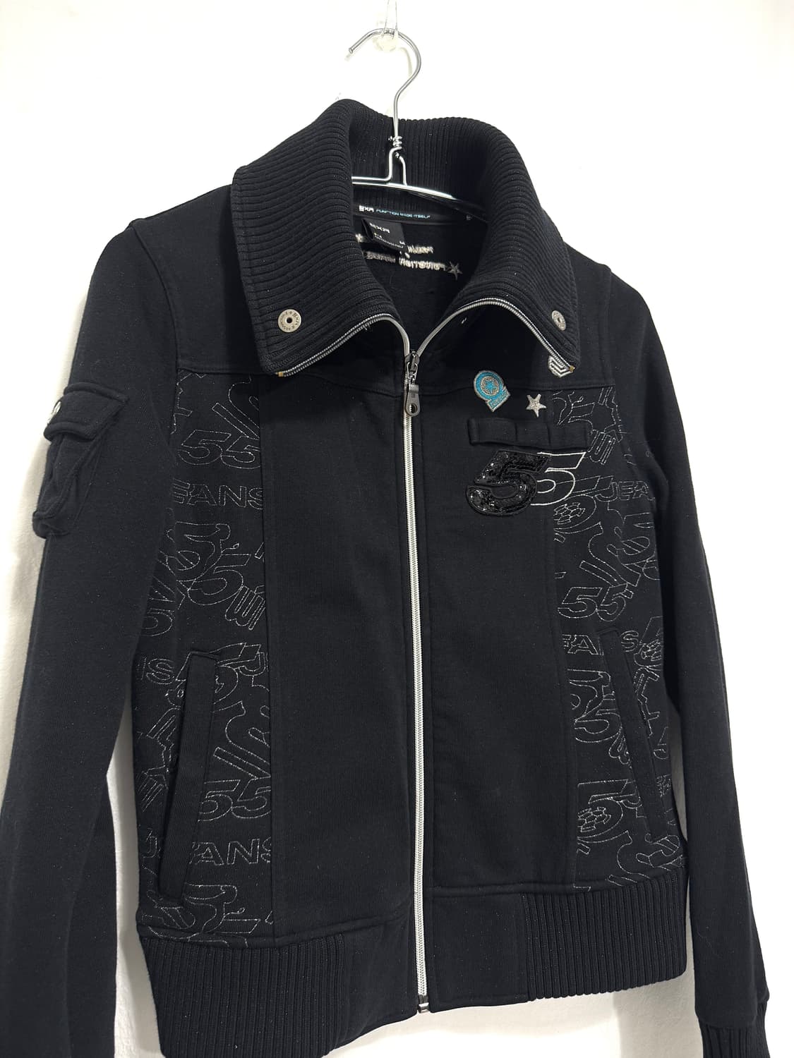 High neck patch zip up 상품이미지3