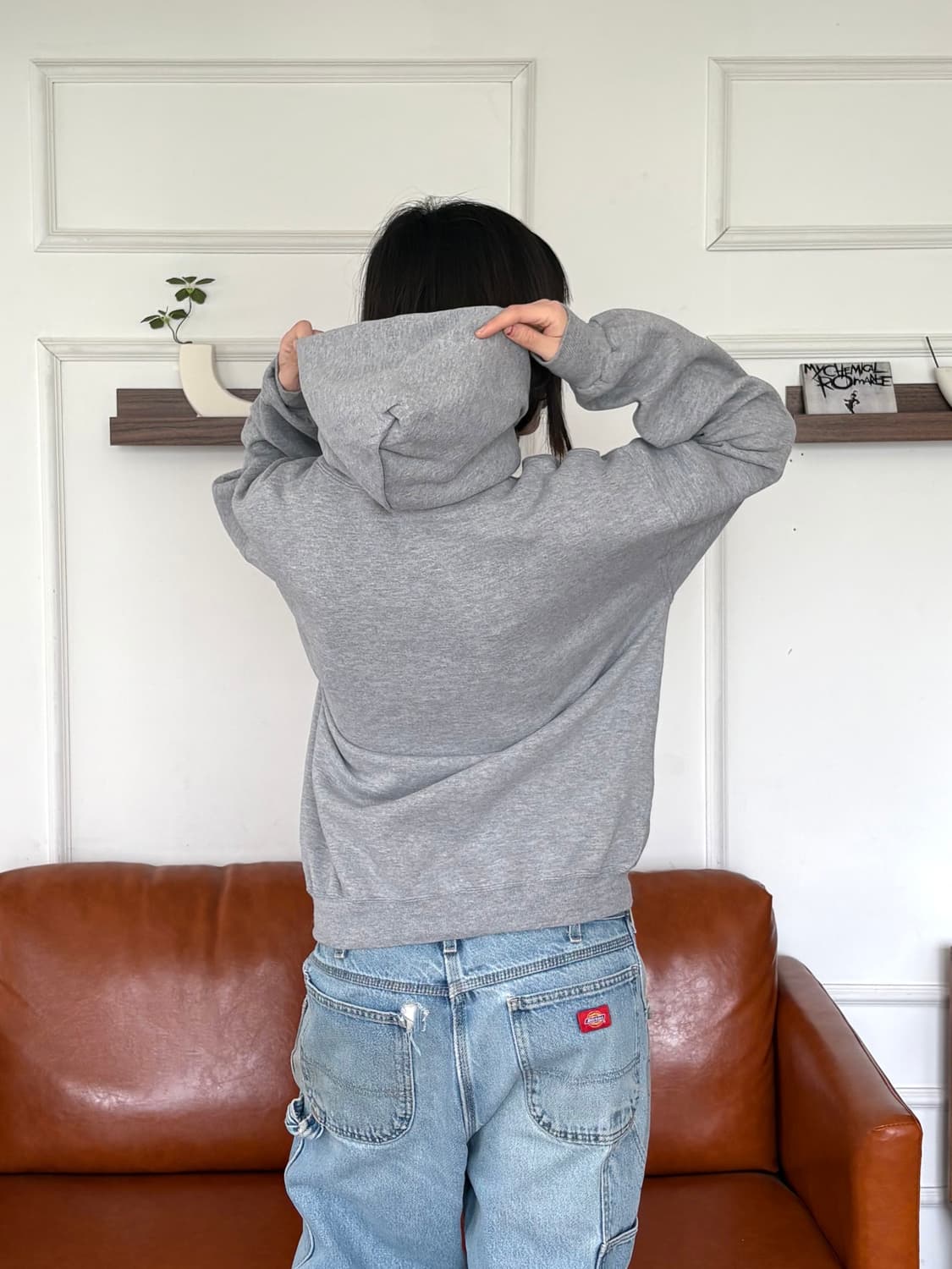 90‘s 러셀 후드 그레이 블랭크 상품이미지6