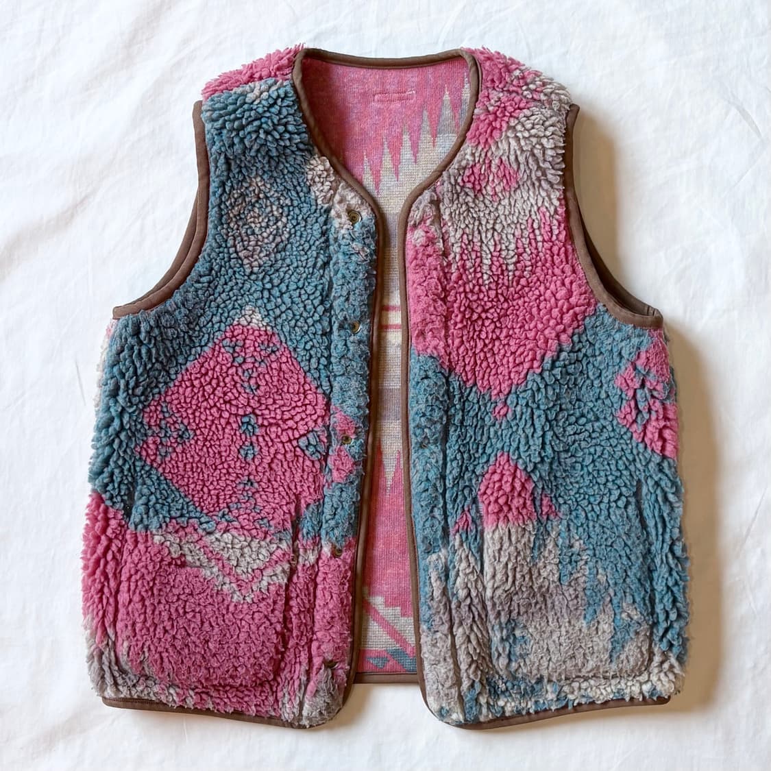 (1 S) KAPITAL 네이티브 나바호 리버서블 플리스 베스트 상품이미지7