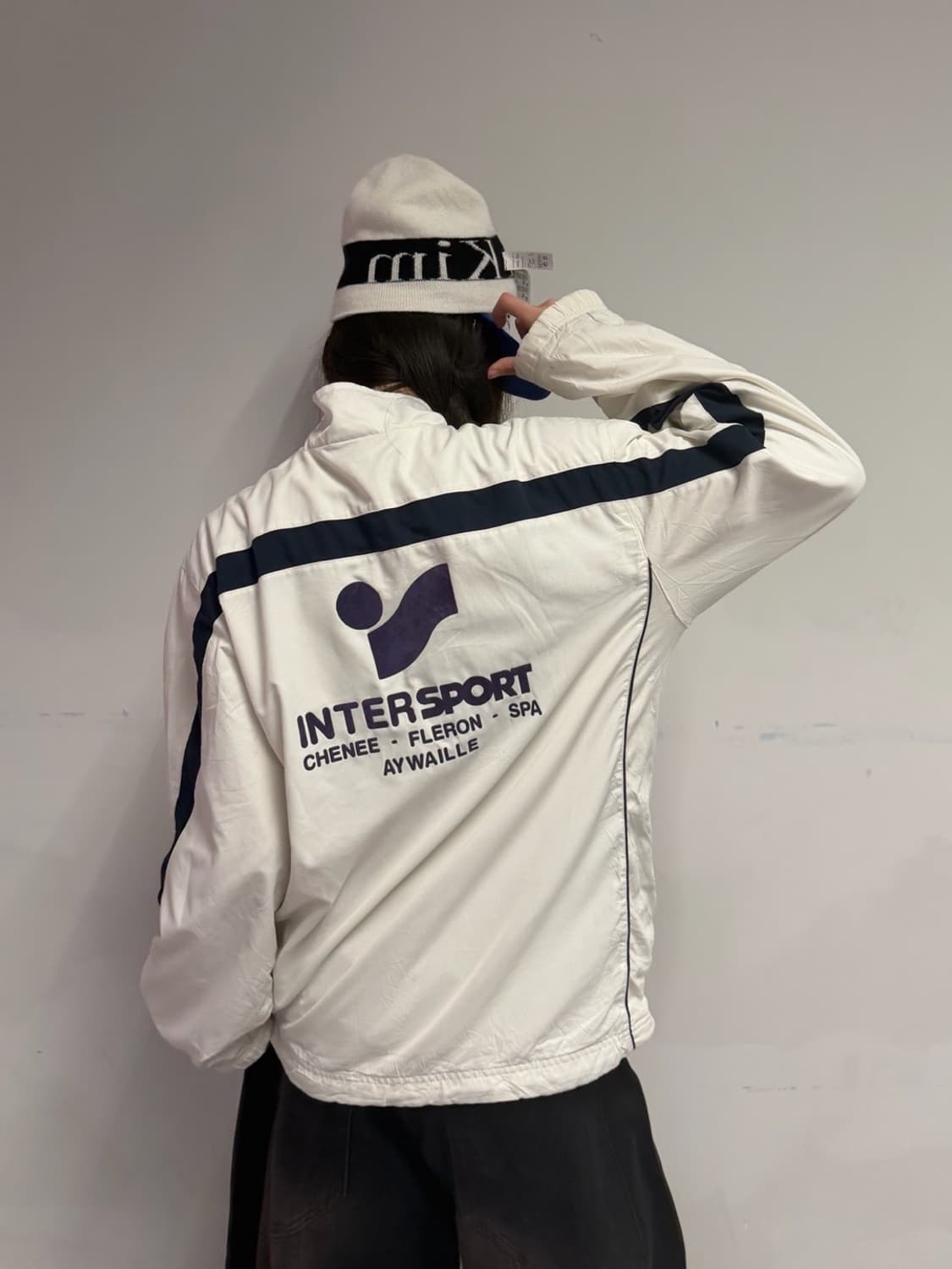 90s NIKE 올드스쿨 화이트 윈드브레이커 jk 상품이미지3