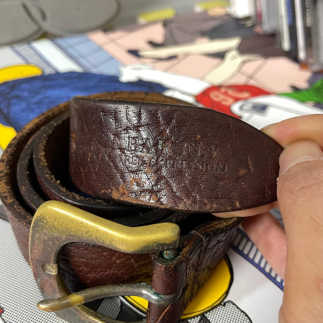 BAR FLY 웨스턴 버클 레더 벨트 상품이미지2