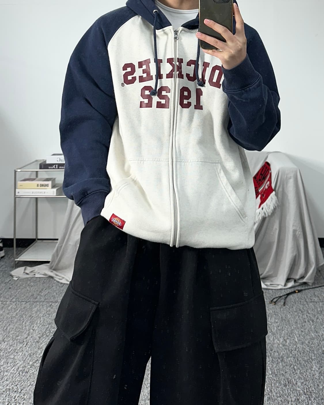 디키즈 빅로고 나그랑 후드집업 XL 상품이미지3