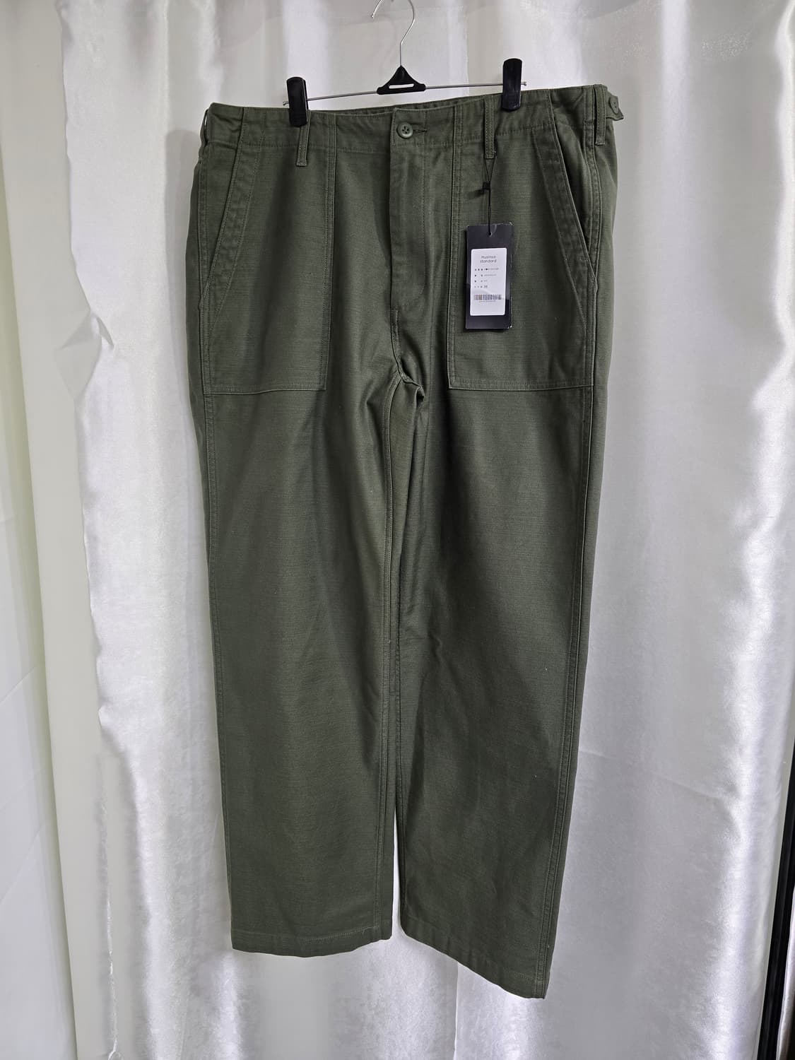 무신사 카키색 면바지 (1627) 상품이미지1