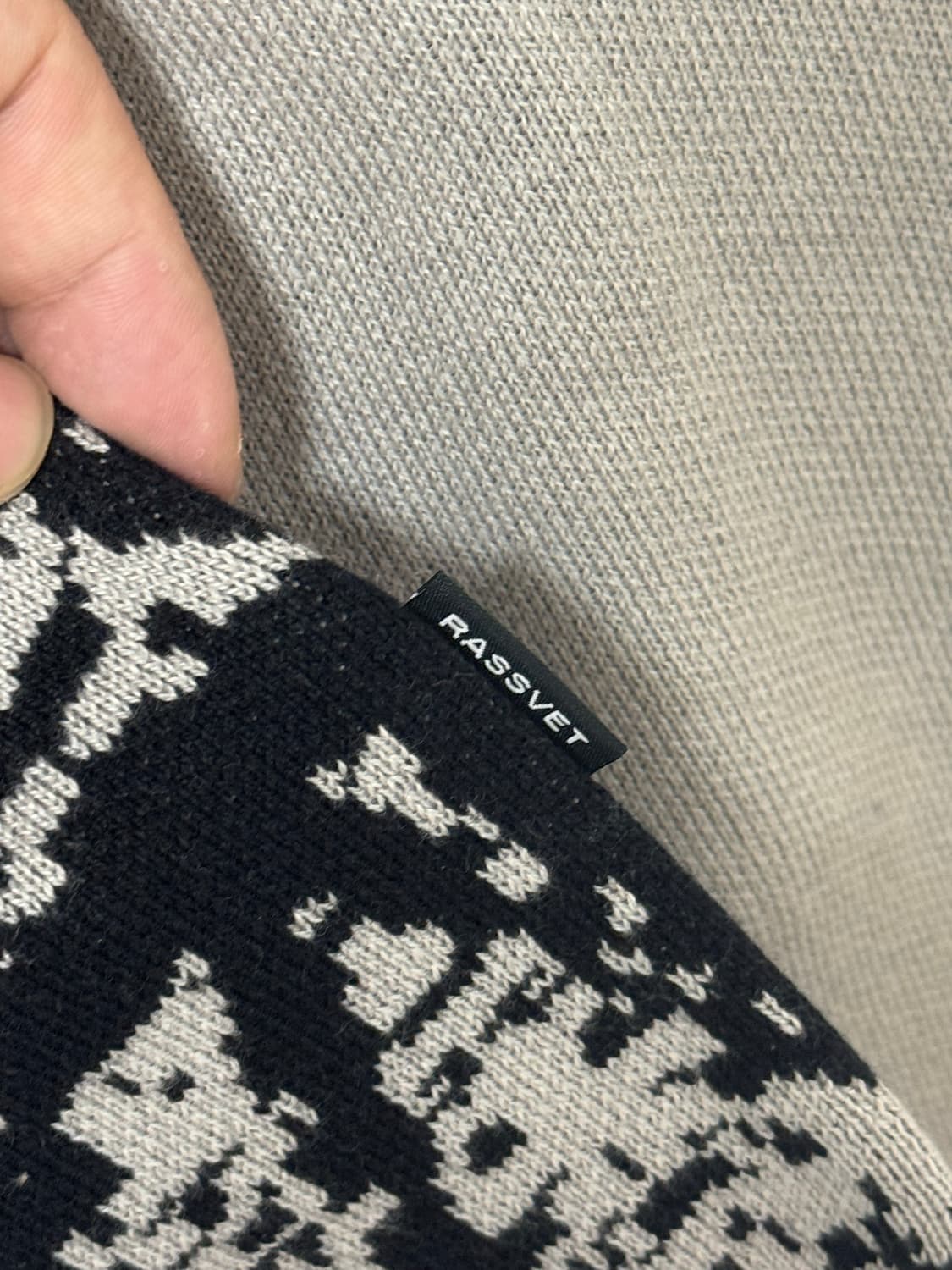 [L] 라스벳 인타르시아 스웨터 니트 상품이미지5