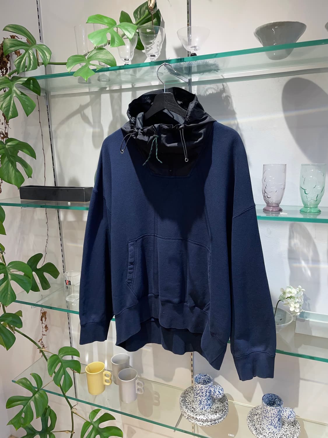 25ss KOLOR pullover half-zip sweat parka 상품이미지4