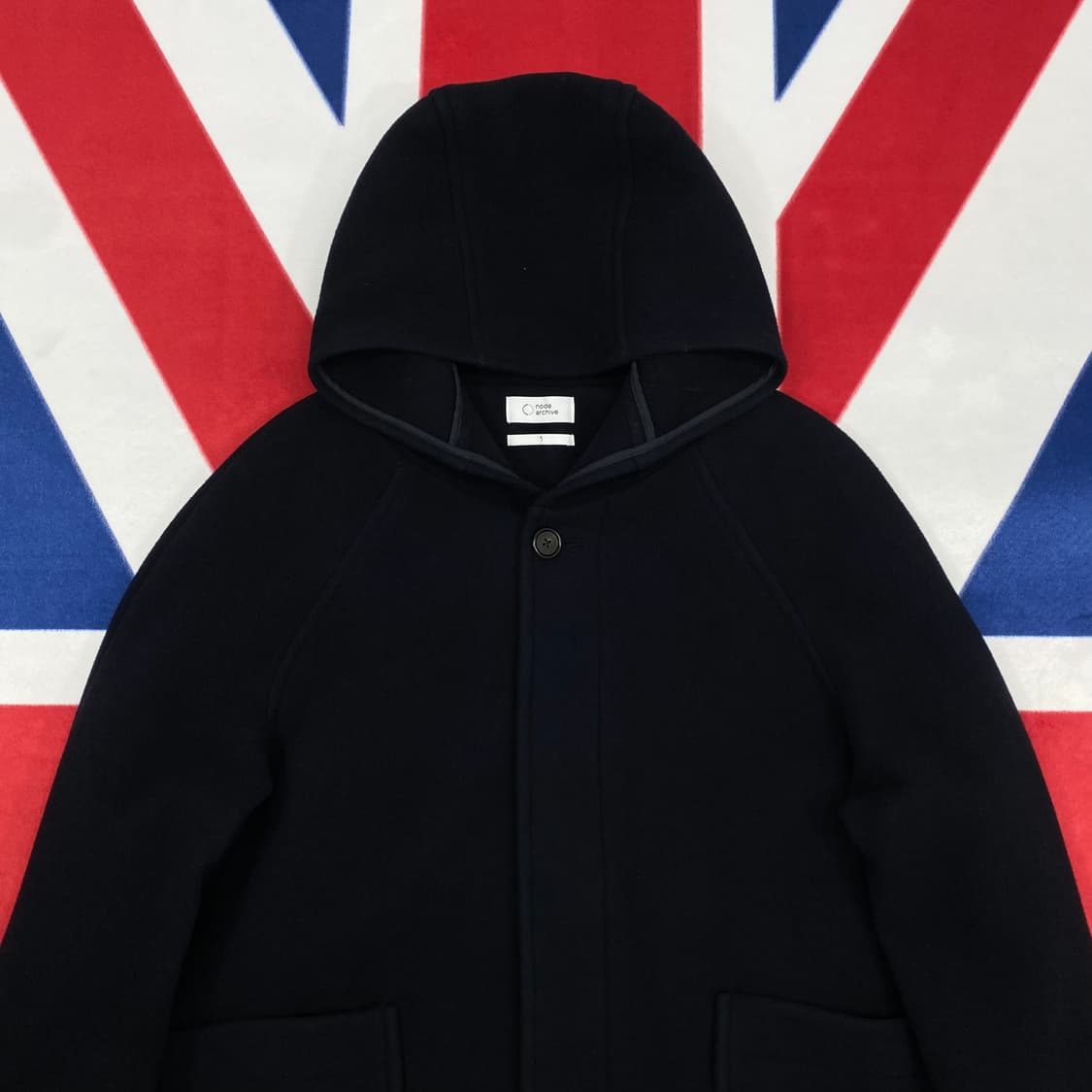 노드아카이브 후드 롱코트 1 실측 XL  상품이미지3