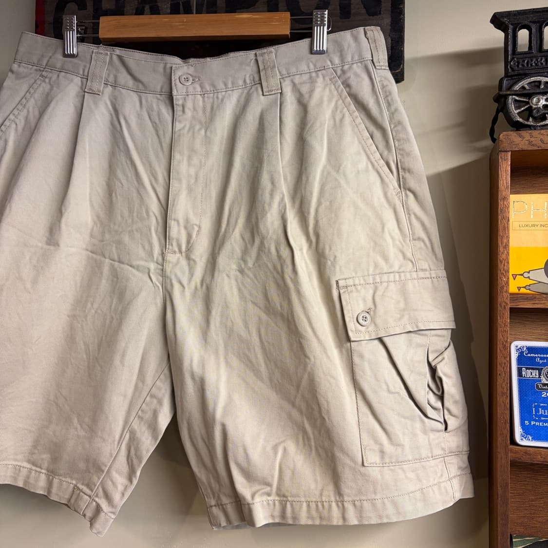 Chaps Cargo Shorts Khaki 36 Size 260506- 상품이미지3
