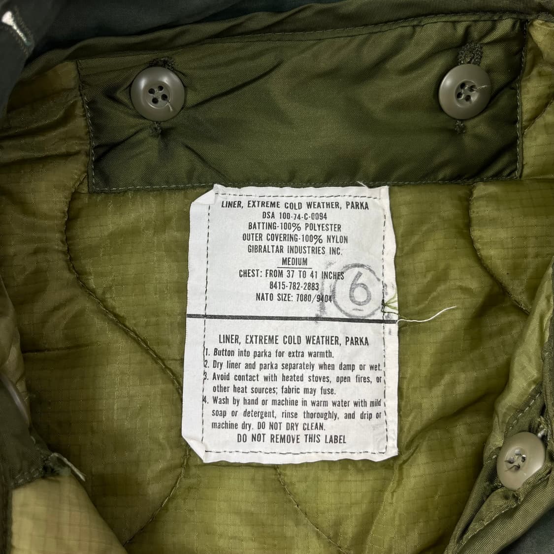 105 m65 오리지널 피쉬테일 야상 자켓  상품이미지3