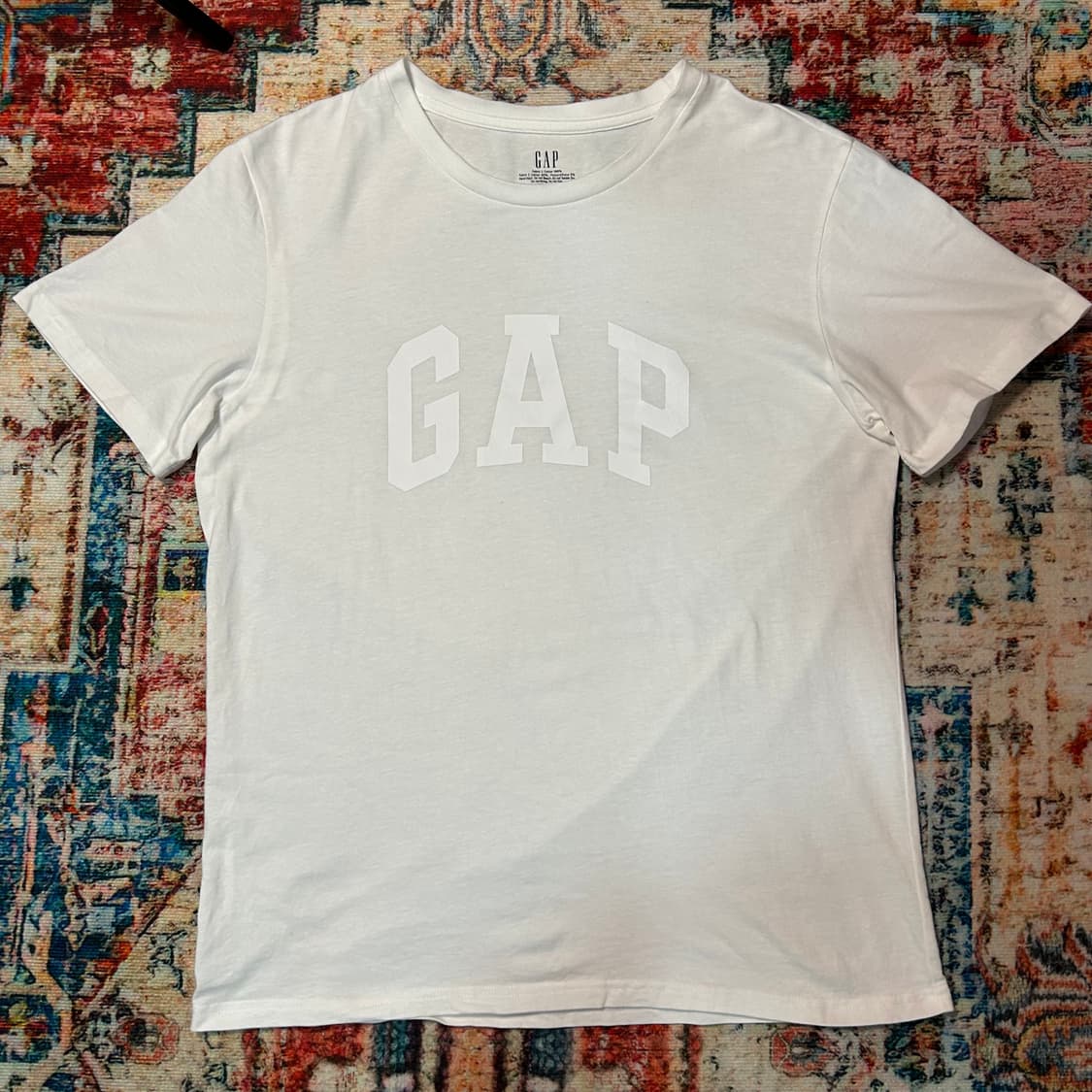 [XL] gap 갭 화이트 로고 반팔 상품이미지1