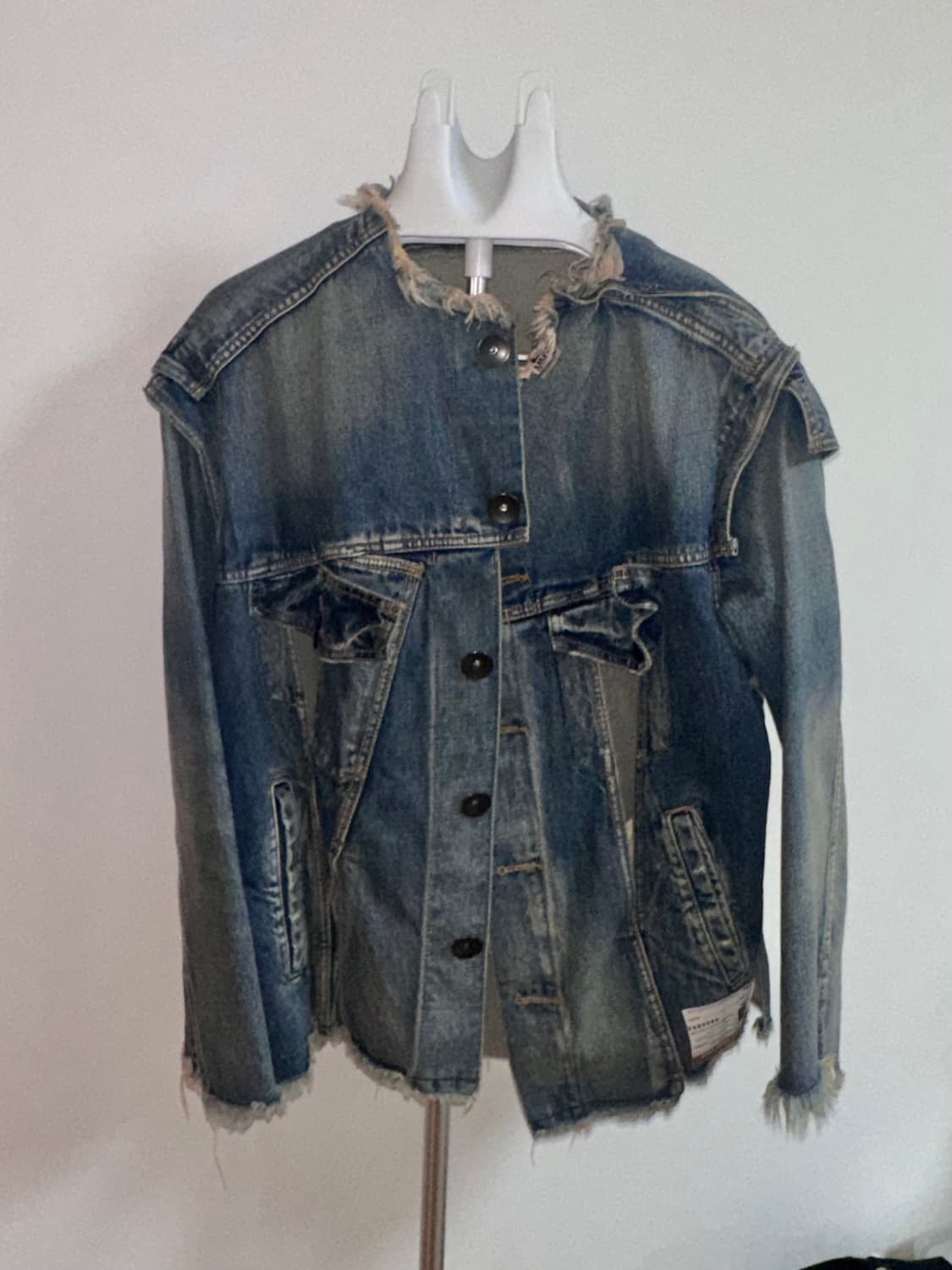 (36) 메종 미하라 야스히로 디스트레스 이펙트 카라리스 데님 자켓 상품이미지2