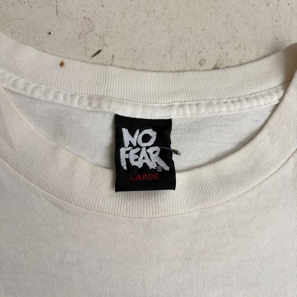 90s USA No Fear 빈티지 싱글스티치 반팔티 L 상품이미지7
