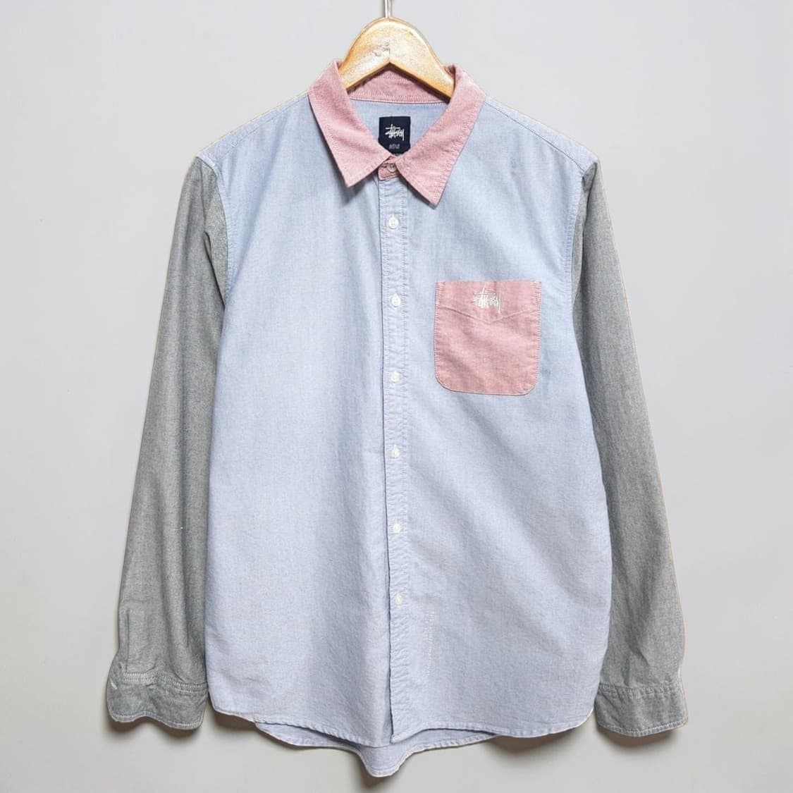 100)Stussy 스투시 멀티배색 옥스포드 셔츠 상품이미지1