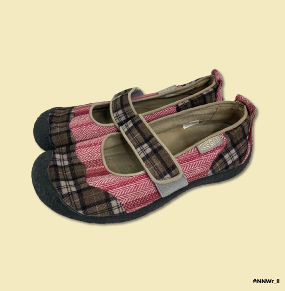 KEEN MARY JANE PINK CHECK 상품이미지3